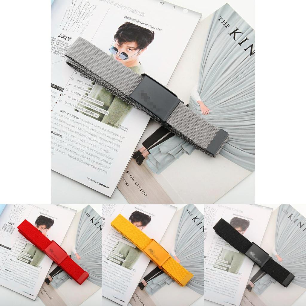 Canvas Belt For Men And Women With Alloy Buckle Fashion Casual Accessory For Students