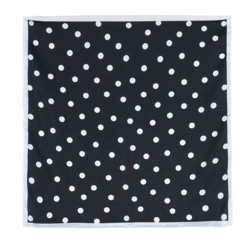 DOYOUKNOWMC ALL SEASON Golf Thick Dot Print Black Scarf