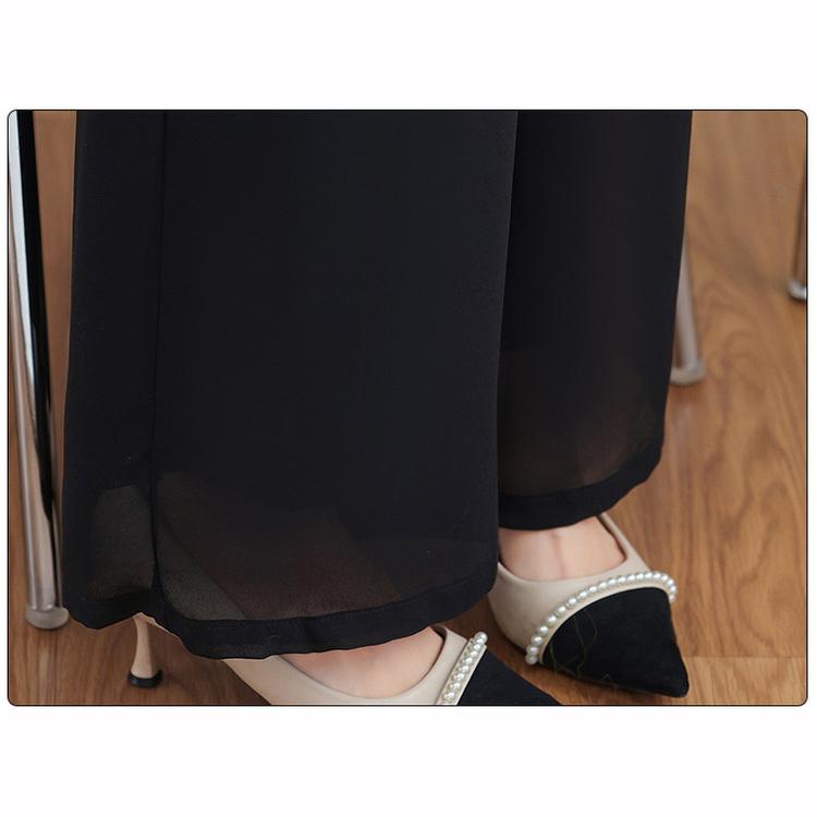 Spring Summer Slimming Loose Fit Two Piece Set Elegant Middle Aged Elderly Women's Fashionable Mommy Outfit Pants