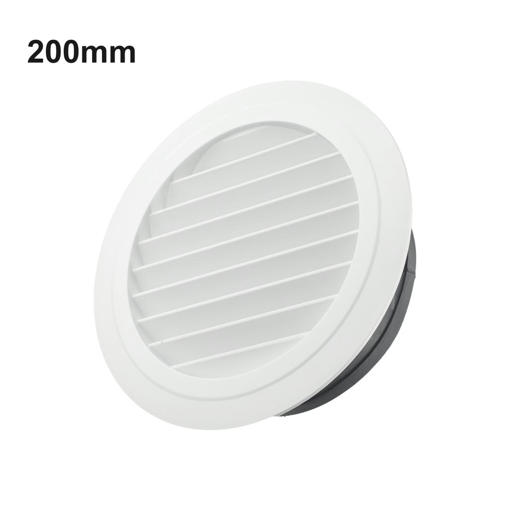 Mm Duct Vents Round Louvered Vents ABS Round Adjustable Air Volume Round Louvered Vents Convenient Cleaning Interior ABS Grille