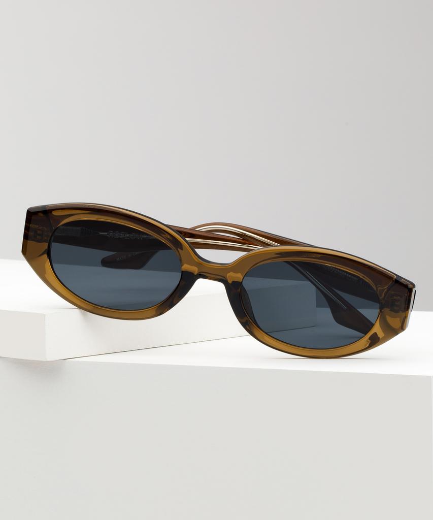 Likkeullou Rc Tr Bb102 Dark Brown Sunglasses