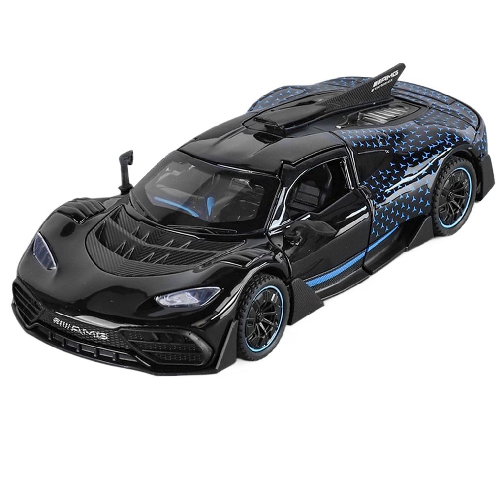 1/32 Benz One Boxed Alloy Die-cast Supercar Model, Children's Toy Car with Sound, Boys' Birthday Gifts, Holiday Gifts, Desktop Ornaments