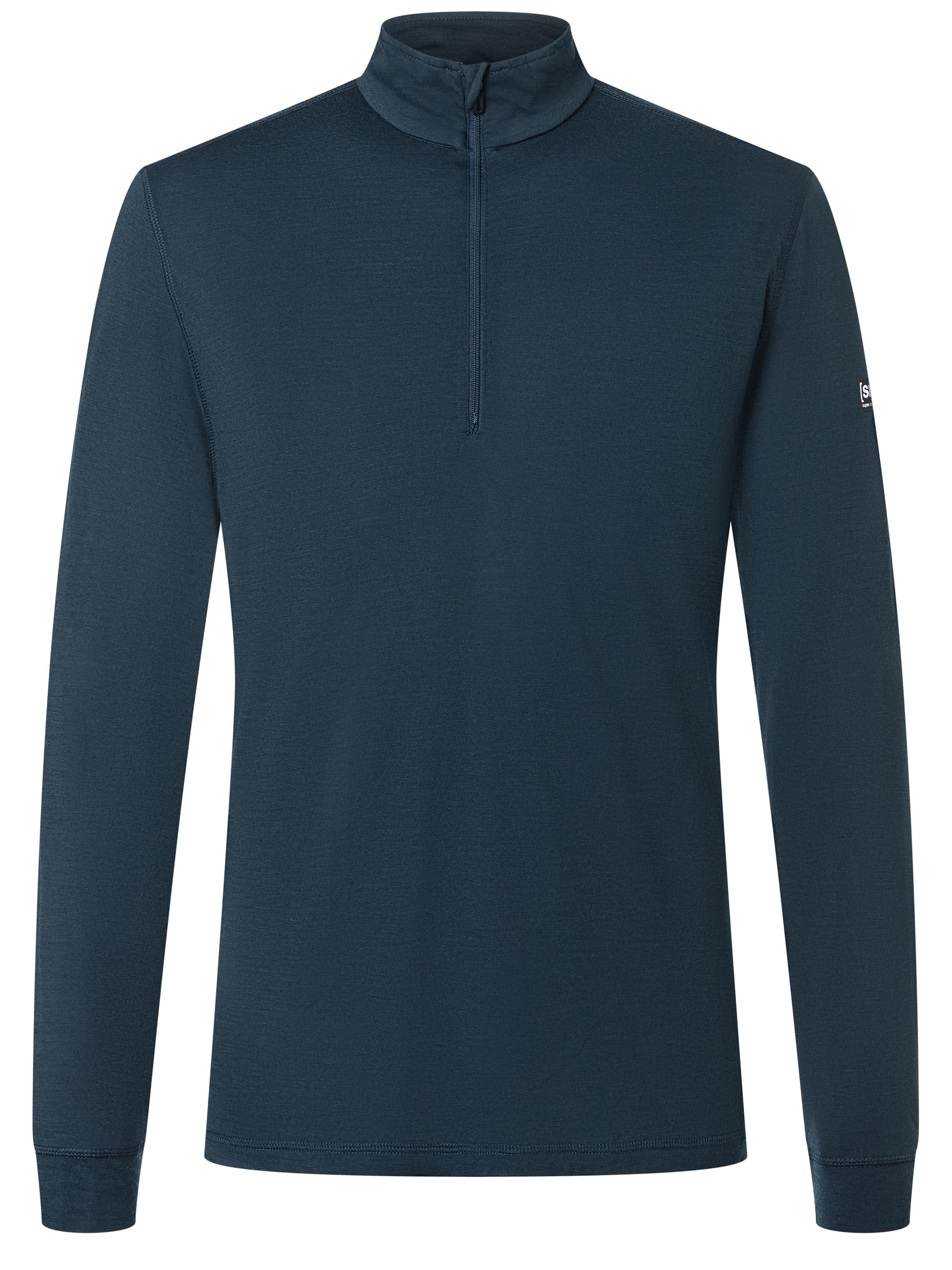 

[super.natural] [sn] Supernatural M Tundra ZIP 1/4 Sweat-wicking, quick-drying, odor-resistant merino wool running, training, hiking (Men s) BLUEBERRY