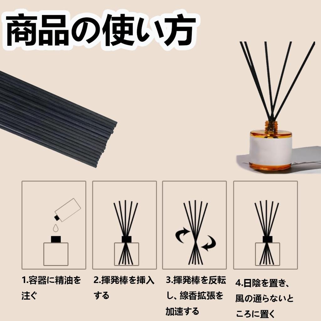 SZSL Diffusorstäbchen Schilfdiffusor Schilf Aromastäbchen 50 Stück Durchmesser 3mm Länge 20cm Ersatz Große Kapazität Fasermaterial Langlebig