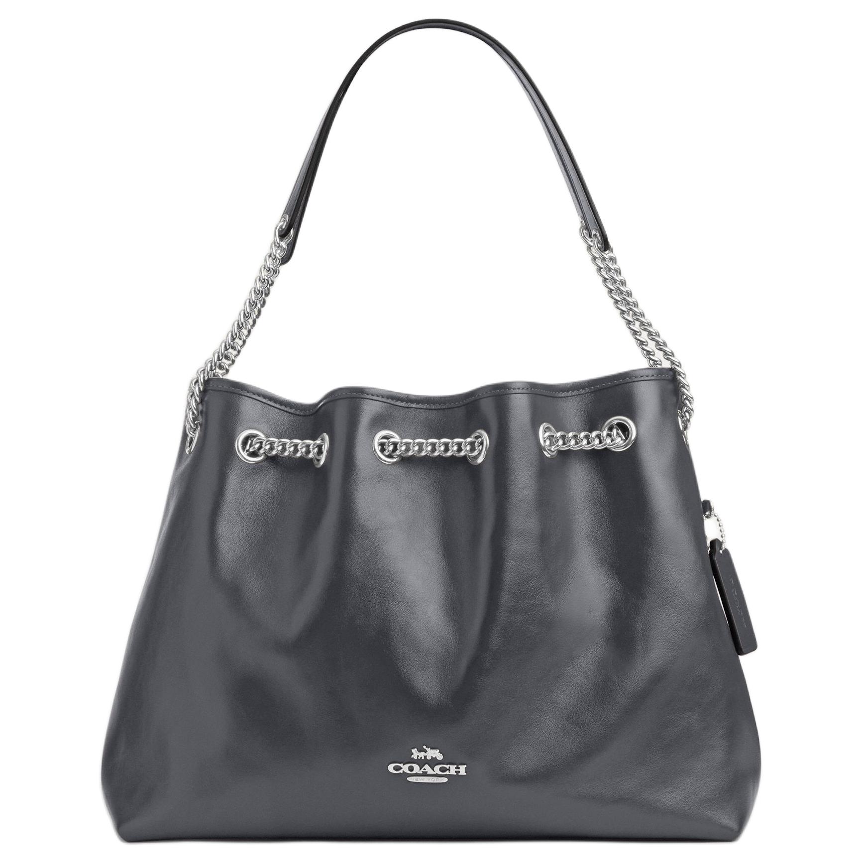 

Coach Evelyn 34 Shoulder Bag With Silver Hardware Women Shoulder Bag Gray CCZ79-SVGY Basic Set (Bag+Dust Bag)