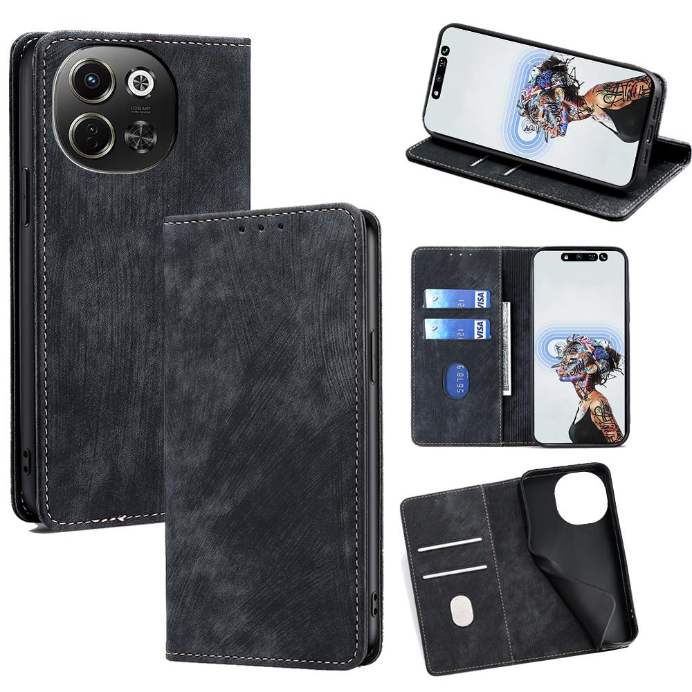 For TECNO Pova 6 Neo 5G/Spark 30 5G Case RFID Blocking Wallet Leather Phone Cover