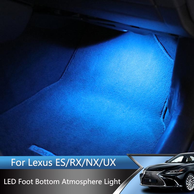 Buy Car Rear Seat Row Foot Lights 1Set LED Wick+ABS Shell Decoration