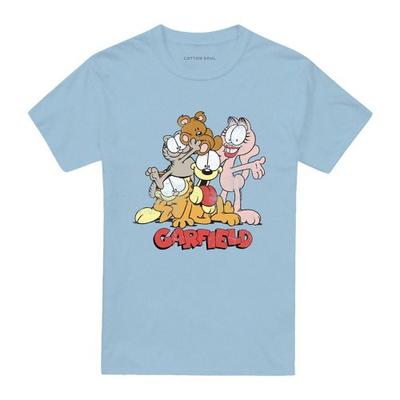 Garfield Unisex Adult Friends Group T-Shirt