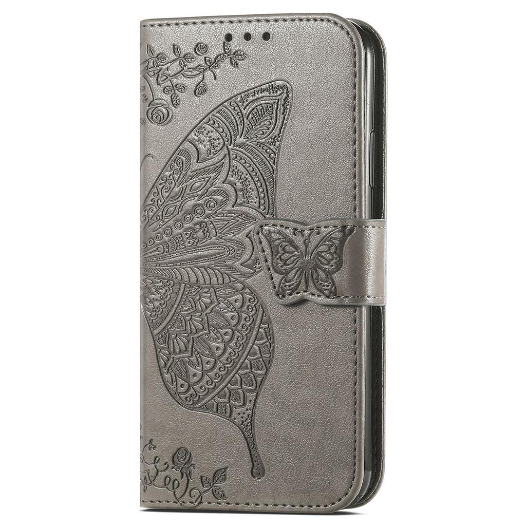 Butterfly Embossed Leather Wallet Flip Case for Samsung Galaxy S26 S25 S24 S23 S22 S21 S20 Ultra Plus FE Edge, Card Holder Cover