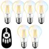 ANWIO LED Light Bulb 806LM Filament Bulb 6W (equivalent To 60W Incandescent Bulb) E26 Base, Stepless DimmingColor Temperature Adjustment, 310° Wide