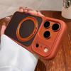 Matte Rotating Bracket Holder Magnetic Phone Case For iPhone 17 16 15 14 13 Pro Max For Magsafe Ring Stand Shockproof Back Cover