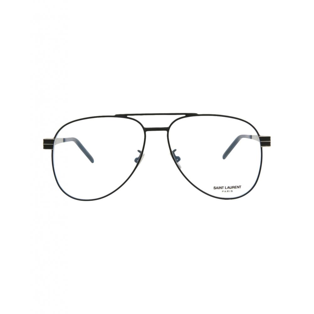 

Saint Laurent Aviator Frame Metal Optical Frames Black Black Transparent One Size
