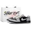 Air Jordan 1 Cyber Silver Wing Low top Scarpe da Basket Vintage Unisex Nero Argento CZ0790-002(Team62-)