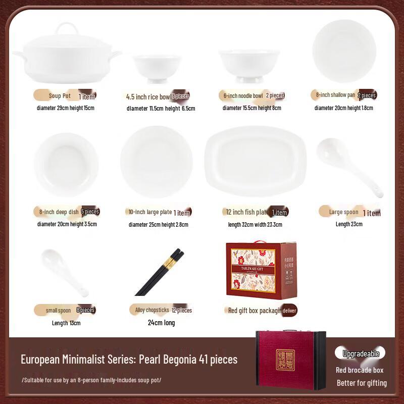 Mode Lanka Pearl Begonia 20-częściowy ceramiczny zestaw obiadowy dla 4 osób