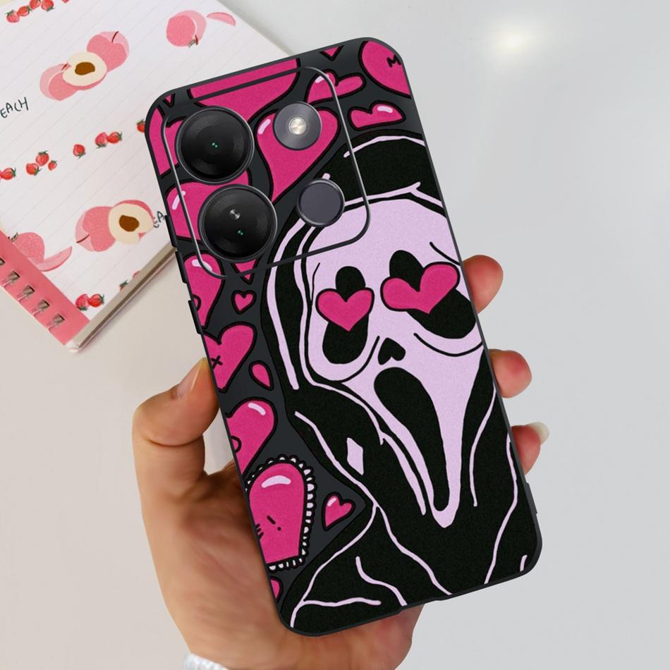 For Infinix Smart 7 HD Case Smart 7HD X6516 2023 Elegant Printing Soft Silicon TPU Slim Phone Back Cover