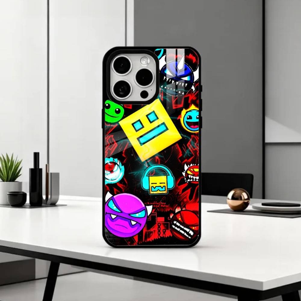 cool G-Geometry D-Dash Game   Phone Case For iPhone17,16,15,14,13,12,11 Plus,Pro Max Magnetic For Magsafe Wireless Charging iPhone11PROMAX