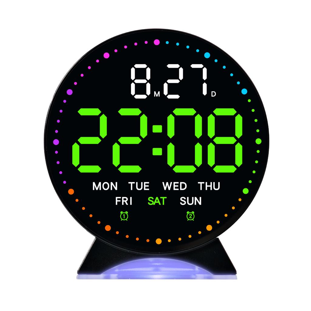 New LED Electronic Alarm Clock Multi-function Clock Digital Bedside Electronic Clock with Night Light
