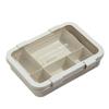 Wheat Straw Lunch Box With Five Compartments For Office And School Use