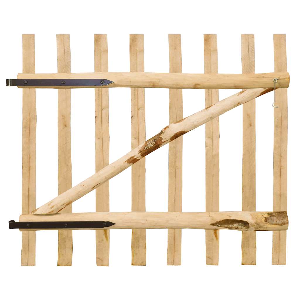Vidaxl Wooden Gate, Hazel, 100X90 Cm