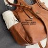 Women Retro Soft Leather Tote Bag Large Capacity Shoulder Handbag Vintage Multi-Pocket Work Shopping Crossdbody Bags