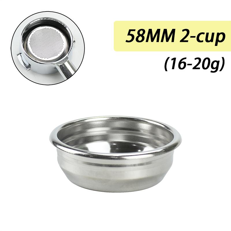 58mm Coffee Filter Basket For 58mm Espresso Portafilter Espresso Maker Filter Basket Double Layer Home Barista Accessories