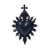 Sacred Hearts Resin Wall Decors Plaque, Heart of Jesuses Hanging Sculpture, Christian Religious Wall Art Ornament for Entryway or Bathroom Wall
