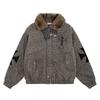 Magic Bear American Retro Leopard Print Padded Winter Cotton Jacket Couple Loose Fit Warm Coat