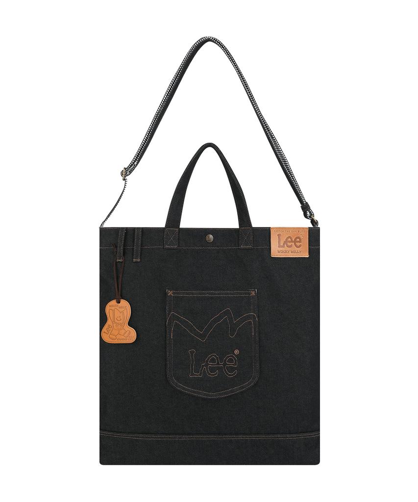 Wacky Willy [Wacky Willy X Lee] Denim Tote Bag Black