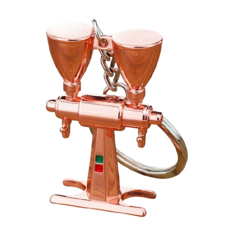 Fashionable Metal Espresso Accessory Keychain Fashion Key Pendant Coffee Theme Pendant Unisex Present for Coffee Fan