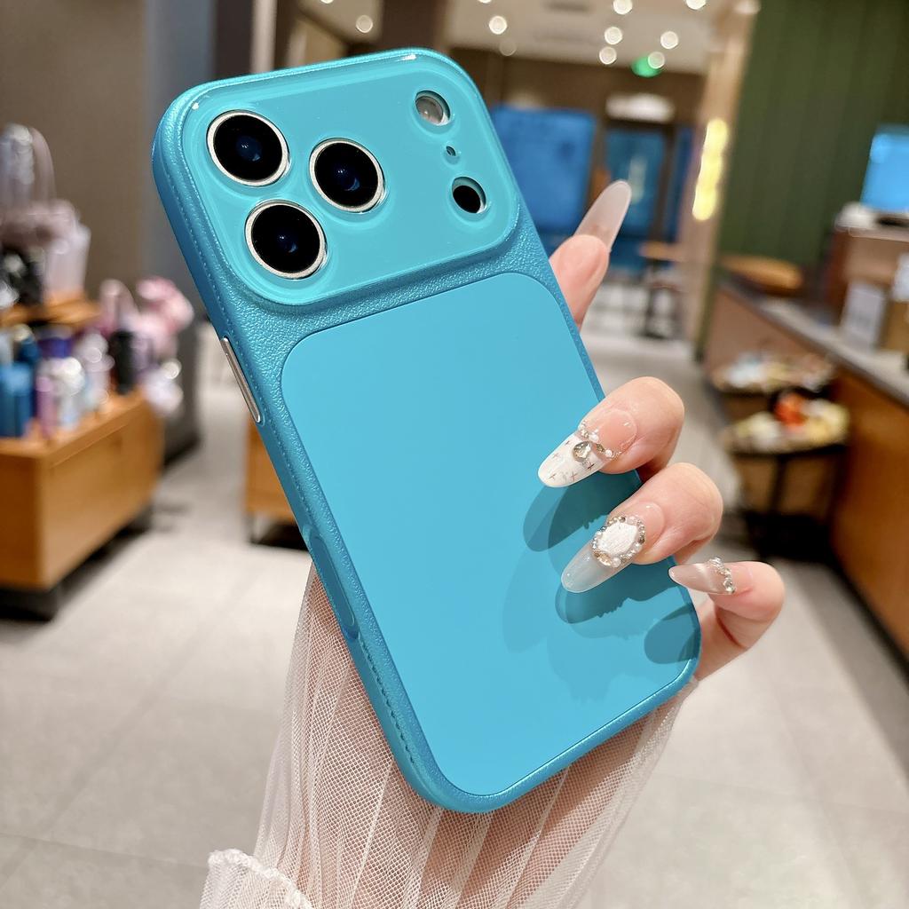 The new heat dissipation imitation leather pattern changes in seconds 17 for iPhone17ProMax mobile phone case Apple 16p all-inclusive 15/14