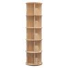 360° Rotating Children's Bookshelf: Floor-Standing, Desktop Pine Wood Storage Rack
