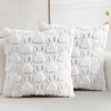 2 pièces Taie d'oreiller Motif Lapin de Pâques Housse de Coussin de Canapé