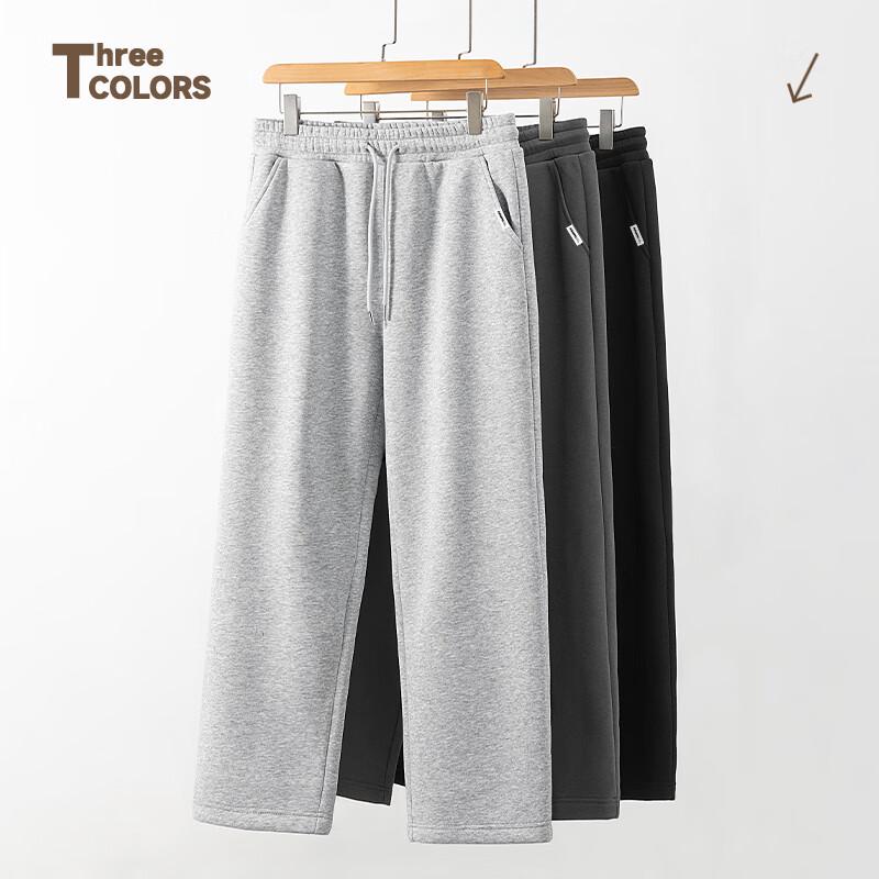 Mark Fairwhale Men's Fleece-Lined Straight-Leg Casual Trousers