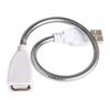 Usb Desk Lamp With Power Cable Extension Cord Flexible Metal Hose - Adjustable Bright Desk Light