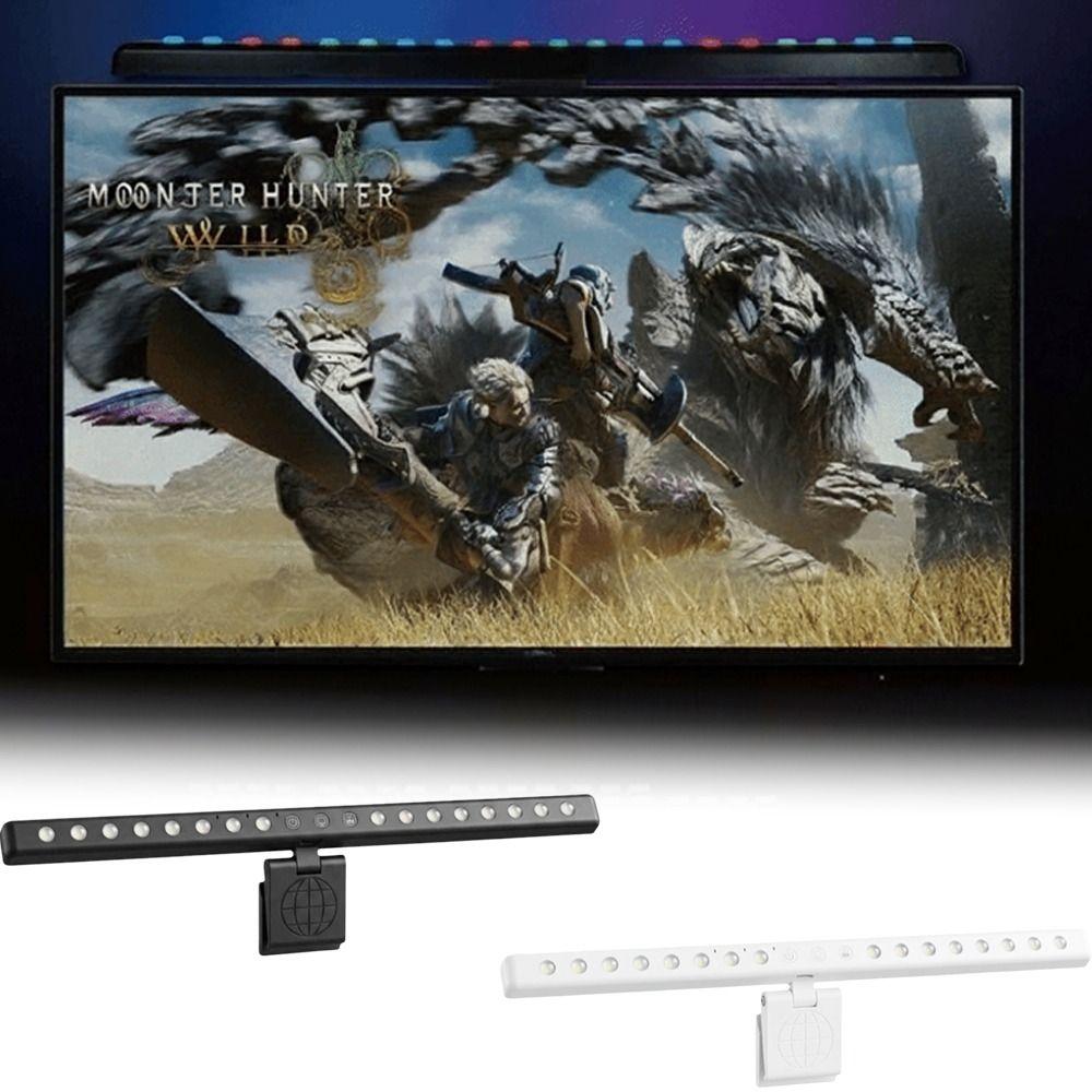 Touch Control Screen Hanging Lamp Dimming Function Gaming Monitor Lights Gaming Setup