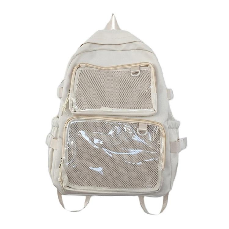 Student School Backpack Large Capacity Backpack Travel Backpack Clear Backpack Japanese Styles Backpack