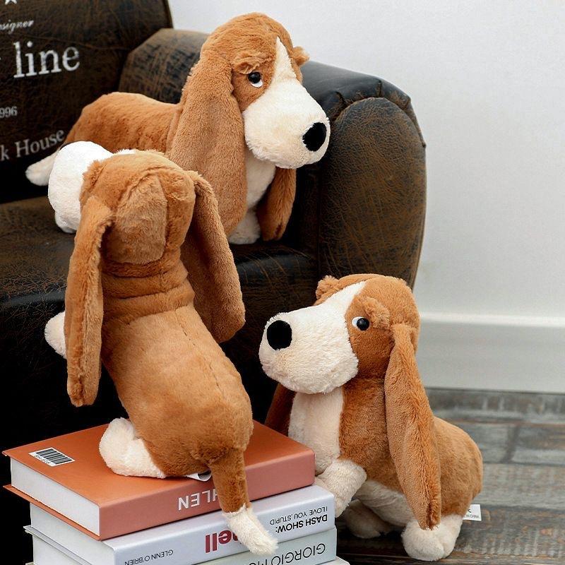 New Cute Basset Hound Animal Doll Fashion Trend Plush Toy