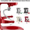 Stainless Steel Dough Hook Replacement for KSMC7QDH Mixing Head 7 Quart Attachment Compatible with KSM7990, KSM7581 Mixer Parts Accessories