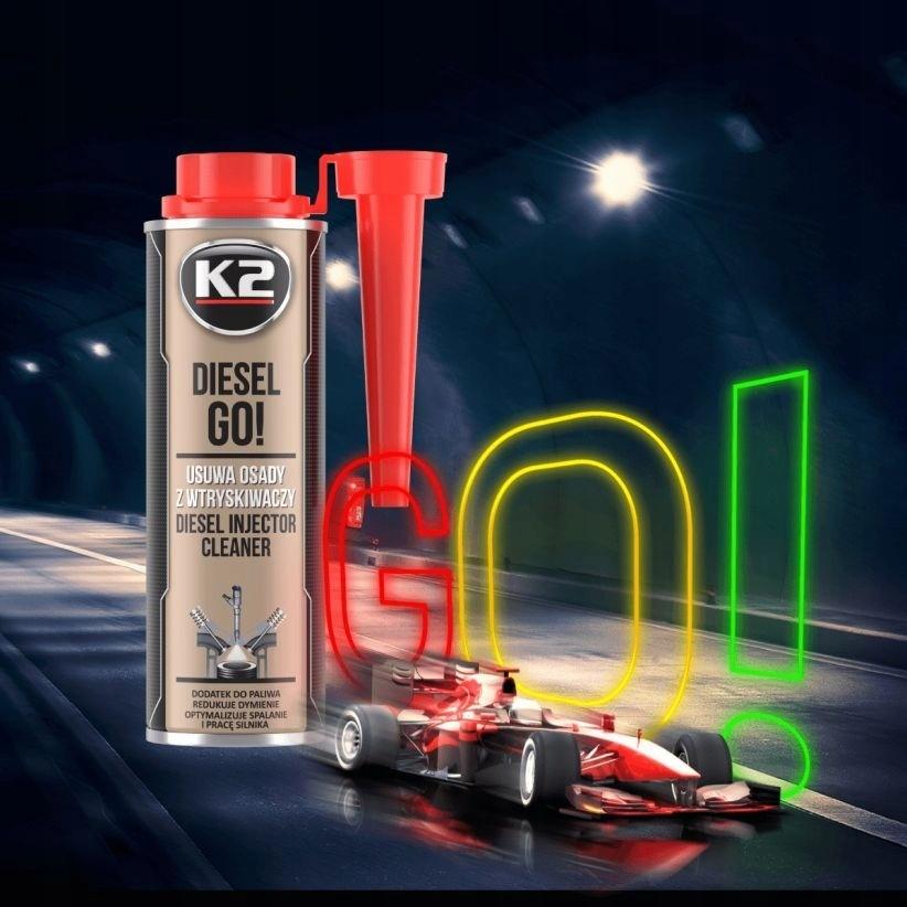 K2 DIESEL GO! Fuel Additive Cleans Injectors Removes Deposits 250ml
