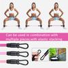 Resistance Band Set with Ankle Straps Elastic Workout Fitness Bands for Home Gym Yoga Training Suitable for Men Women 3