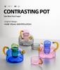 Compact High-Temp Resistant Glass Tea Pot with Filter and Electric Ceramic Stove Compatibility