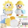Beginner Crochet Kit with Yarn, Stuffing & Keychain – Adorable Animal DIY Craft Set + Step-by-Step Video (Compatible with All Skill Levels)