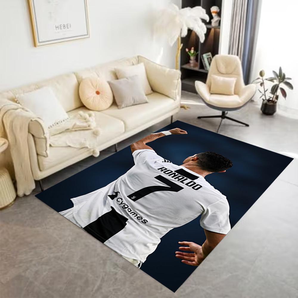 Ronaldo's Legendary Journey Area Rug Design for Hallway Bedrooms Dormitory Entryway Antislip Carpet Decorate Offices Best for Christmas