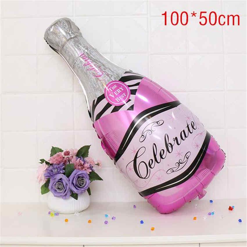 Champagne Wine Glass Foil Balloons Graduation Wedding Birthday Party Decorations Party Supplies