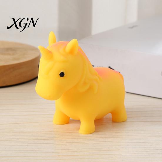 Kneading Stress Reliever Flour Filling Horse Squeeze Toy Stretchy Slow Rebound Simulation Pony Ball Fidget Soft Animal Shape Sensory Pinch