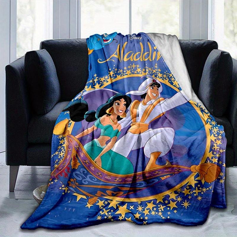 1pc, Disney Aladdin Flying Carpet Throw Blanket Perfect for Home Decor, Couch Cover, Outdoor Use, Gifts, Soft Blanket for Bedroom, Living