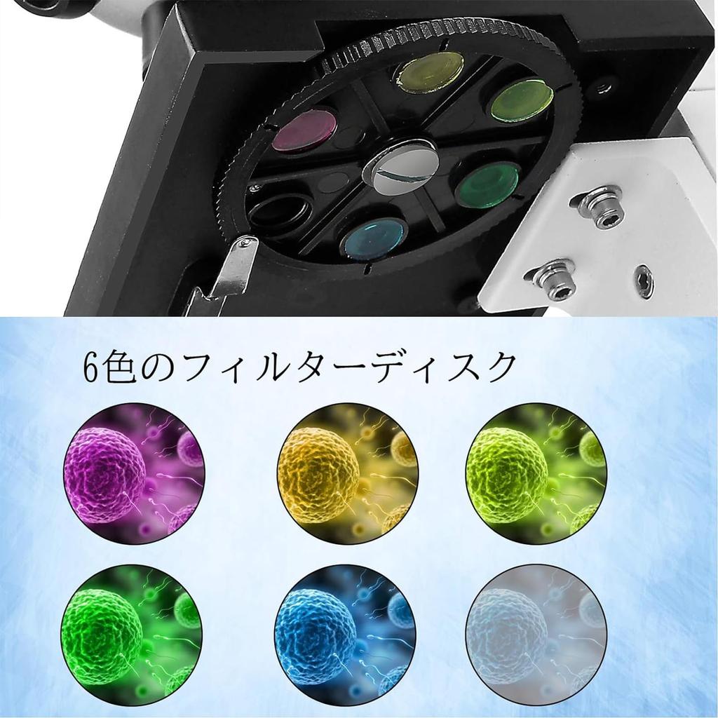 SVBONY SV605 Compound Binocular Biological Microscope with 80x-1600x High Magnification Wide Field of View, WF10X and WF20X Eyepieces, 4X, 10X, and