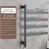 Stainless Steel Intelligent Electric Towel Rack Bathroom LED Digital Display Constant Temperature Drying Storage Rack