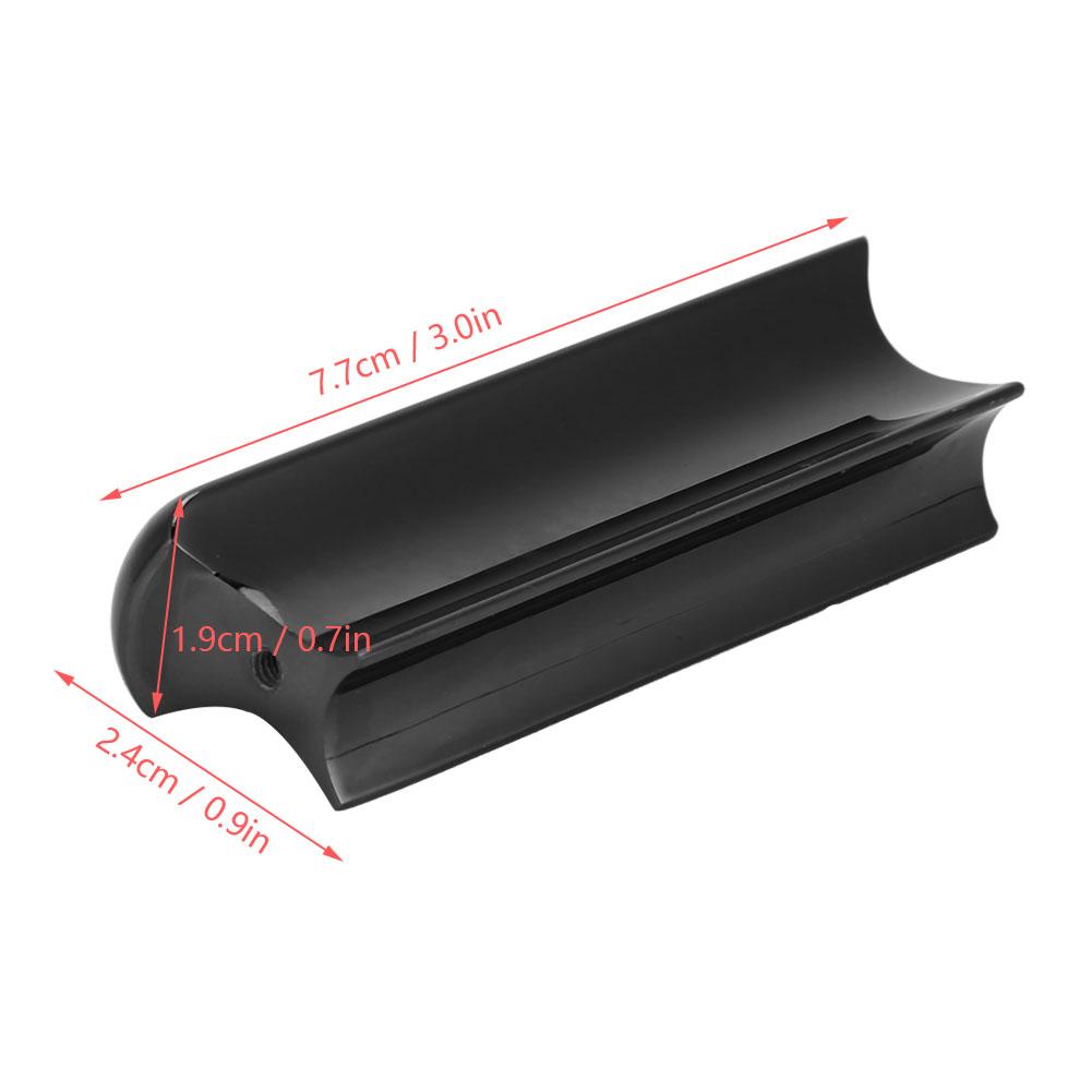 Hawaiian Metal Pearse Guitar Slide Tone Bar for Stringed Instruments(Black)