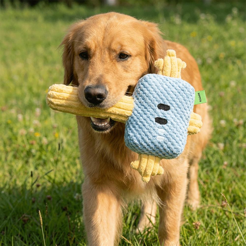 Bite-resistant Plush Hammer Dog Toy Wear-resistant Pet Shake Sound Toy  Indoor Outdoor Use